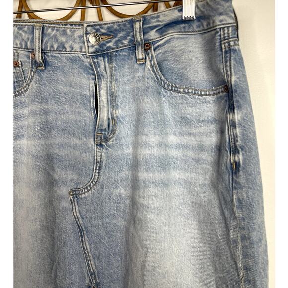 American Eagle High Rise Maxi jean skirt denim 8 - Picture 4 of 8